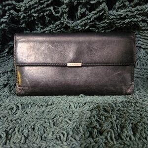 Vintage Coach Lexington Wallet In Black